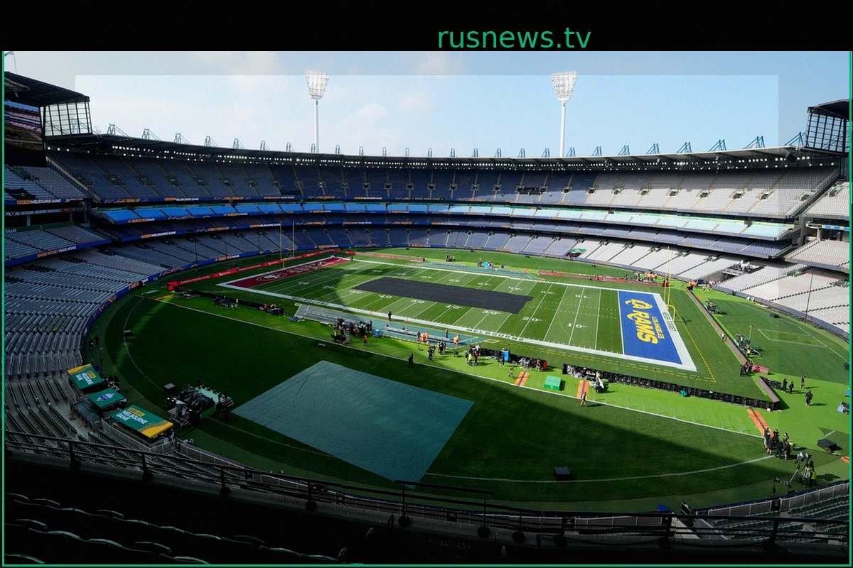 49ers против Rams: Видео с поля стадиона Melbourne Cricket Ground перед игрой NFL в Австралии